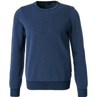 Maerz Herren Pullover blau unifarben von Maerz