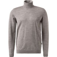 Maerz Herren Rollkragenpullover grau unifarben von Maerz