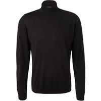 Maerz Herren Rollkragenpullover schwarz unifarben von Maerz