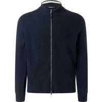 Maerz Strickjacke aus Schurwolle in Rippstrickmuster mit Zip in 50 von Maerz