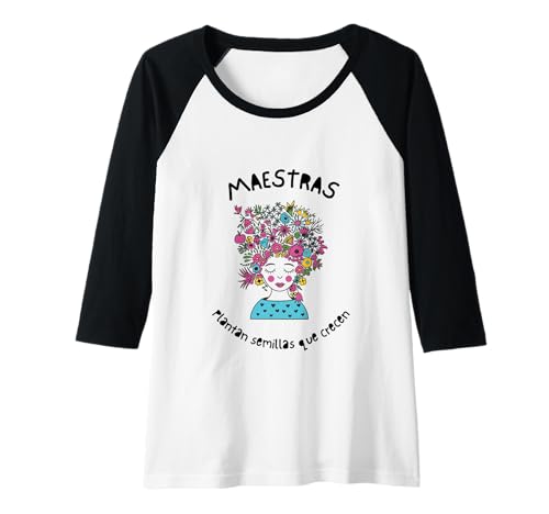 Damen Lehrerin Samen Pflanzen Wachsen Weihnachten Schule Raglan Damen Lehrerin Samen Pflanzen Wachsen Weihnachten Schule Raglan von Maestra Inspirar Navidad Vuelta al Cole Arte