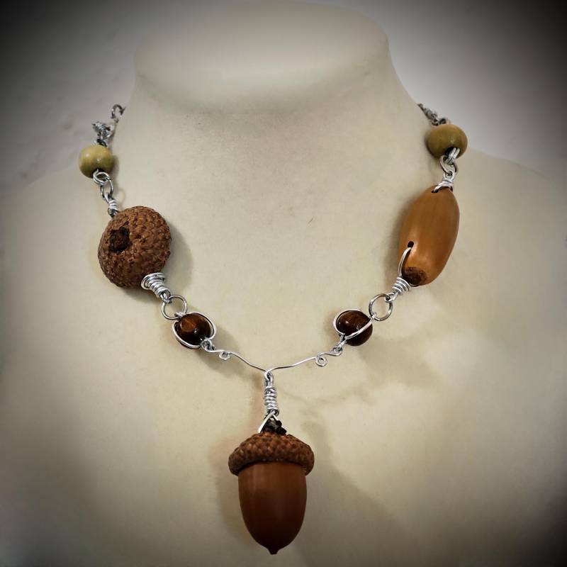 Waldfee Kette | Eicheln - Handgemacht Cottagecore Halskette Waldgeist Schmuck Waldfee Kette | Eicheln - Handgemacht Cottagecore Halskette Waldgeist Schmuck von MaexJewellery