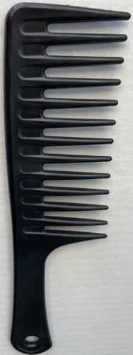 Mafia Men Professioneller Barber Kamm – Grobzinkiger Stylingkamm für Damen und Herren, Schwarzer Haarkamm aus Kunststoff, Ideal für Bart- & Haarstyling, Friseurbedarf von Mafia Men