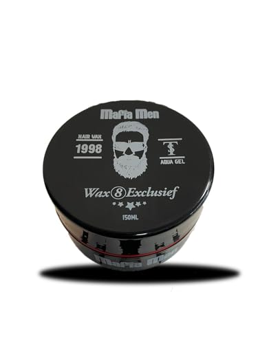 Mafia Men Styling Haarwachs – Stark Halt & Natürlicher Glanz, Styling Wachs für Männer, Haarwachs Pomade für Flexiblen Halt, Matt Finish, Für Kurze bis Mittellange Haare, (150ml, Exclusief) von Mafia Men