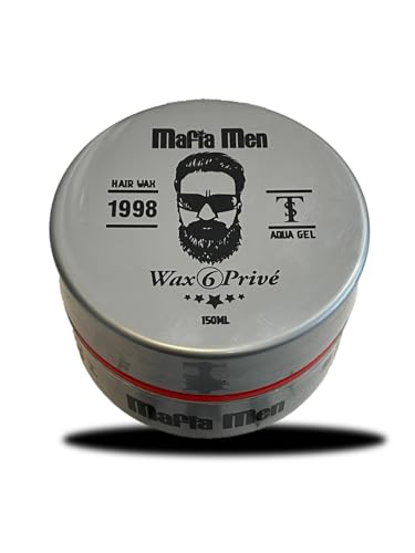 Mafia Men Styling Haarwachs – Stark Halt & Natürlicher Glanz, Styling Wachs für Männer, Haarwachs Pomade für Flexiblen Halt, Matt Finish, Für Kurze bis Mittellange Haare, (150ml, Prive) von Mafia Men