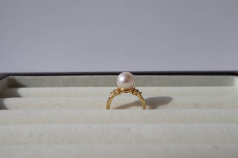 Freshwater Pearl Perfect Circle Handmade Wedding Party Ring 18K Gilded Micro-Inlaid Classic Adjustable Ring Christmas Gift Office Wear Rare Freshwater Pearl Perfect Circle Handmade Wedding Party Ring 18K Gilded Micro-Inlaid Classic Adjustable Ring Christmas Gift Office Wear Rare von Mafukoo