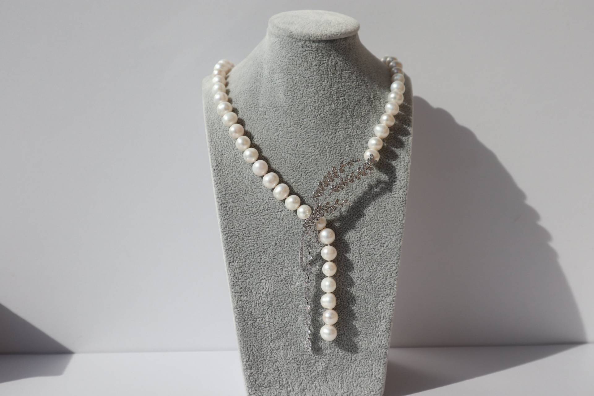 Gorgeous Exquisite Wheat Style Natural Freshwater Pearl Necklace 8-9mm Christmas Gift Real Bridal Wedding Multi-Strand Kette Rare von Mafukoo