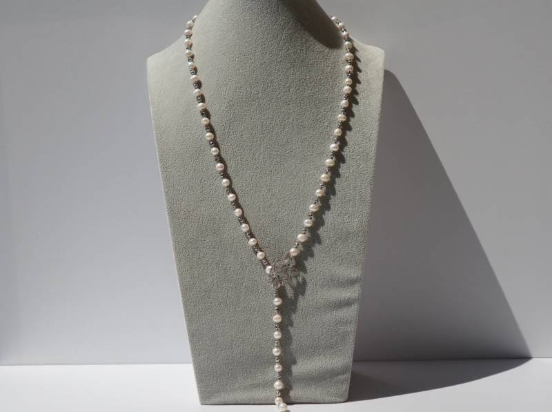 Gorgeous & Exquisite Butterfly Style Natural Freshwater Pearl Necklacestatement Necklace Cultured Pearls Bridal Multi-Strand Gift von Mafukoo