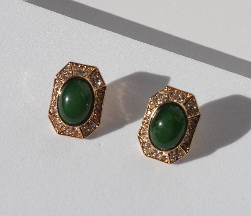 Retro Palace Earrings Colourful Luxury Green Gold Hanging Elegant Wedding Party Christmas Gift Rare Find Baroque Style Vintage Retro Palace Earrings Colourful Luxury Green Gold Hanging Elegant Wedding Party Christmas Gift Rare Find Baroque Style Vintage von Mafukoo