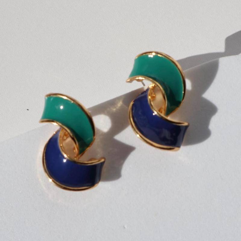 Retro Palace Earringsuxury Green Blue Gold Hanging Elegant Wedding Party Christmas Gift Rare Find Baroque Style Vintage Retro Palace Earringsuxury Green Blue Gold Hanging Elegant Wedding Party Christmas Gift Rare Find Baroque Style Vintage von Mafukoo