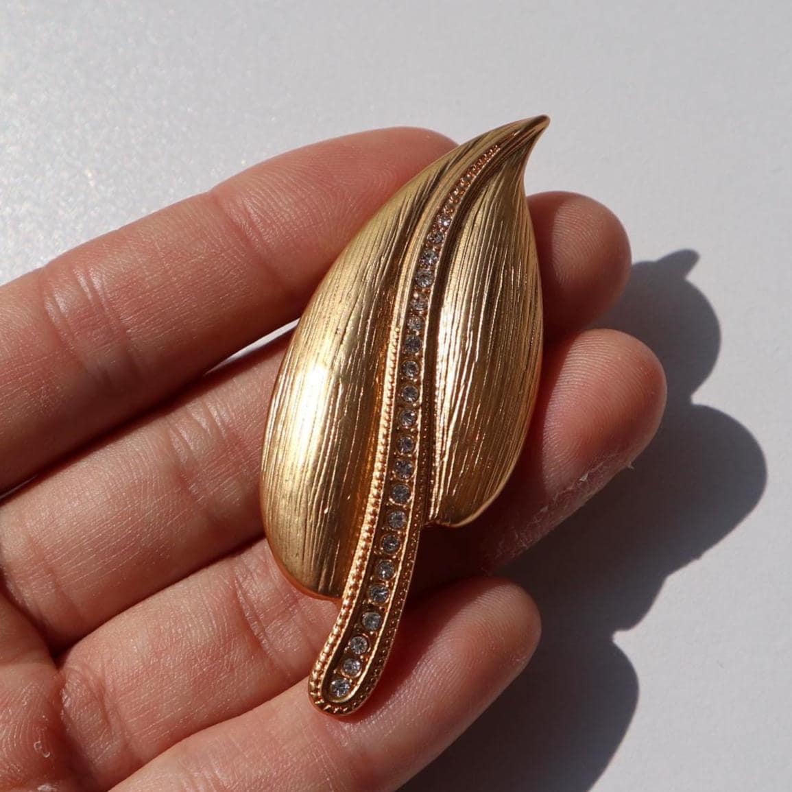 Blattgold Brosche Pin Unisex Legierung Schmuck Geschenk Blattgold Brosche Pin Unisex Legierung Schmuck Geschenk von MafukooBrosche