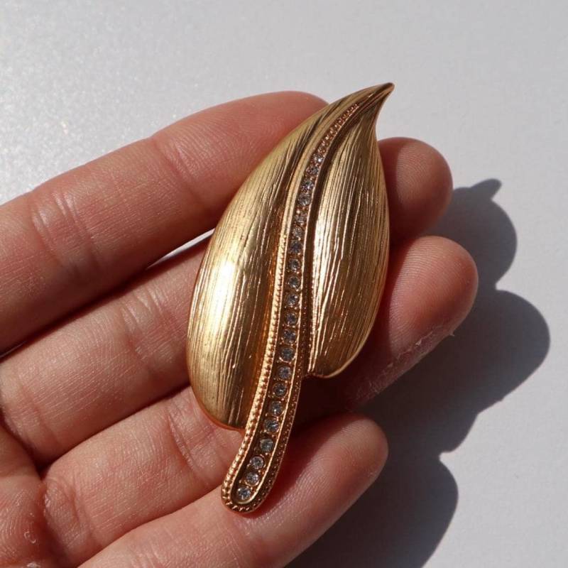 Blattgold Brosche Pin Unisex Legierung Schmuck Geschenk Blattgold Brosche Pin Unisex Legierung Schmuck Geschenk von MafukooBrosche