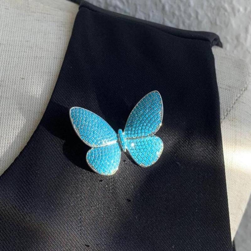 Blaue Schmetterling Brosche, Elegante Legierung Schmucknadel von MafukooBrosche