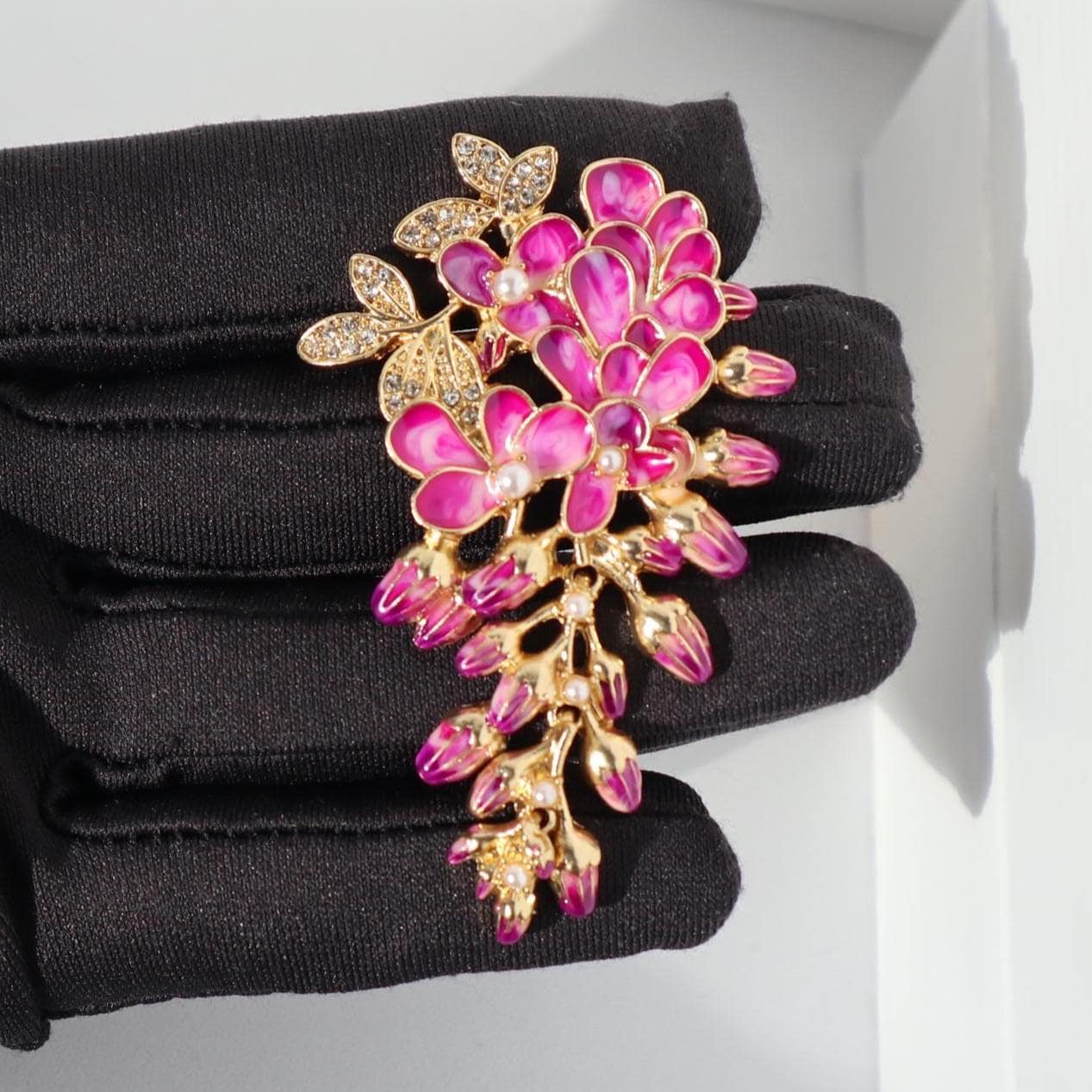 Blumen Brosche Rot Pin Weihnachtsgeschenk von MafukooBrosche