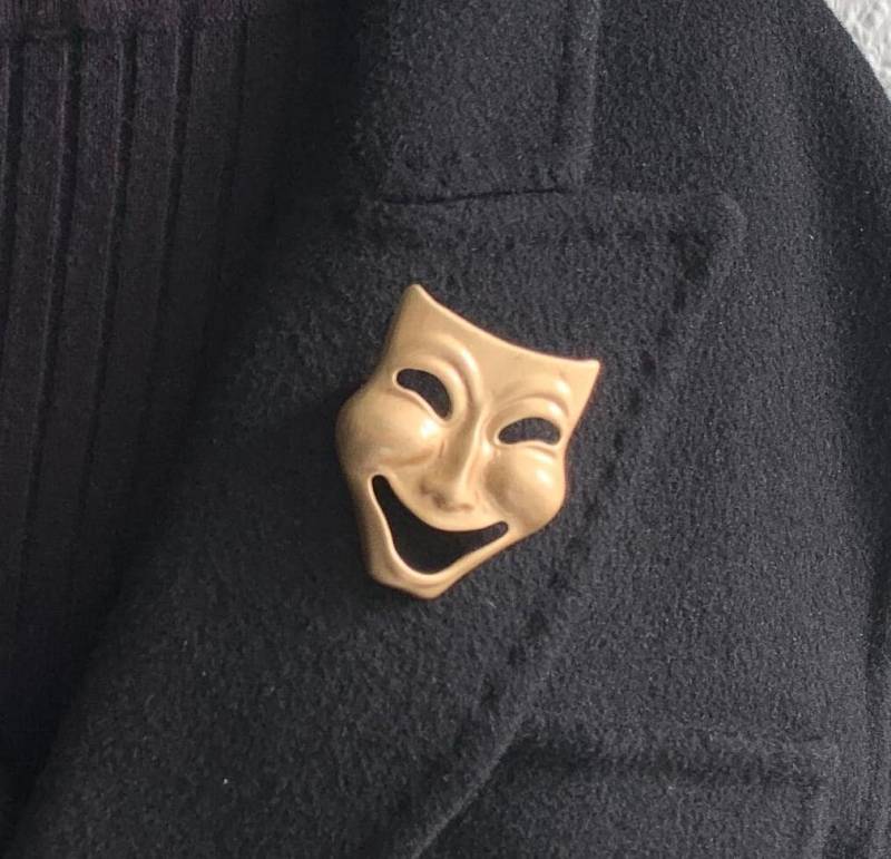 Comedy Masken Brosche Legierung Unisex Pin, Party Schmuck Geschenk von MafukooBrosche