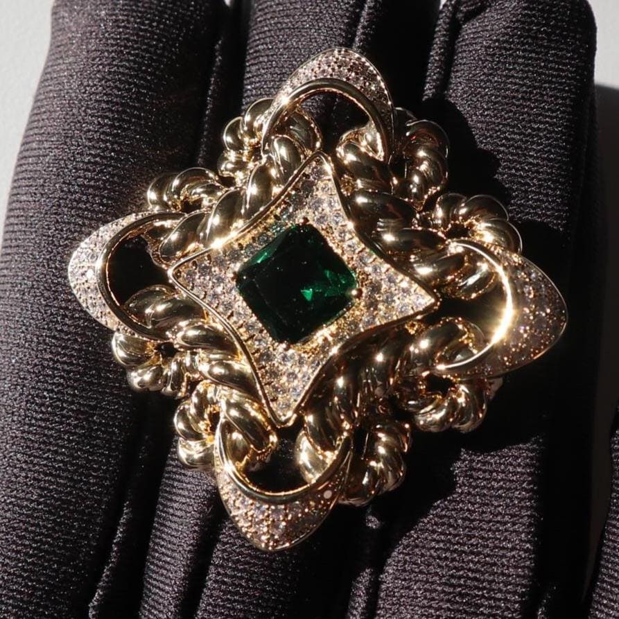 Smaragdgrün Legierungsbrosche - Unisex Geschenk von MafukooBrosche