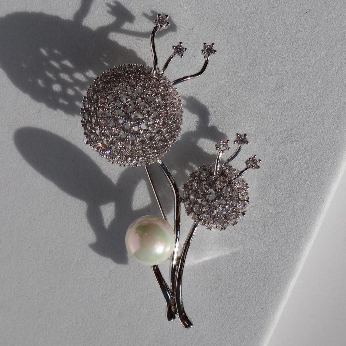 Elegante Pusteblumen Brosche Silberlegierung Party Pin Elegante Pusteblumen Brosche Silberlegierung Party Pin von MafukooBrosche