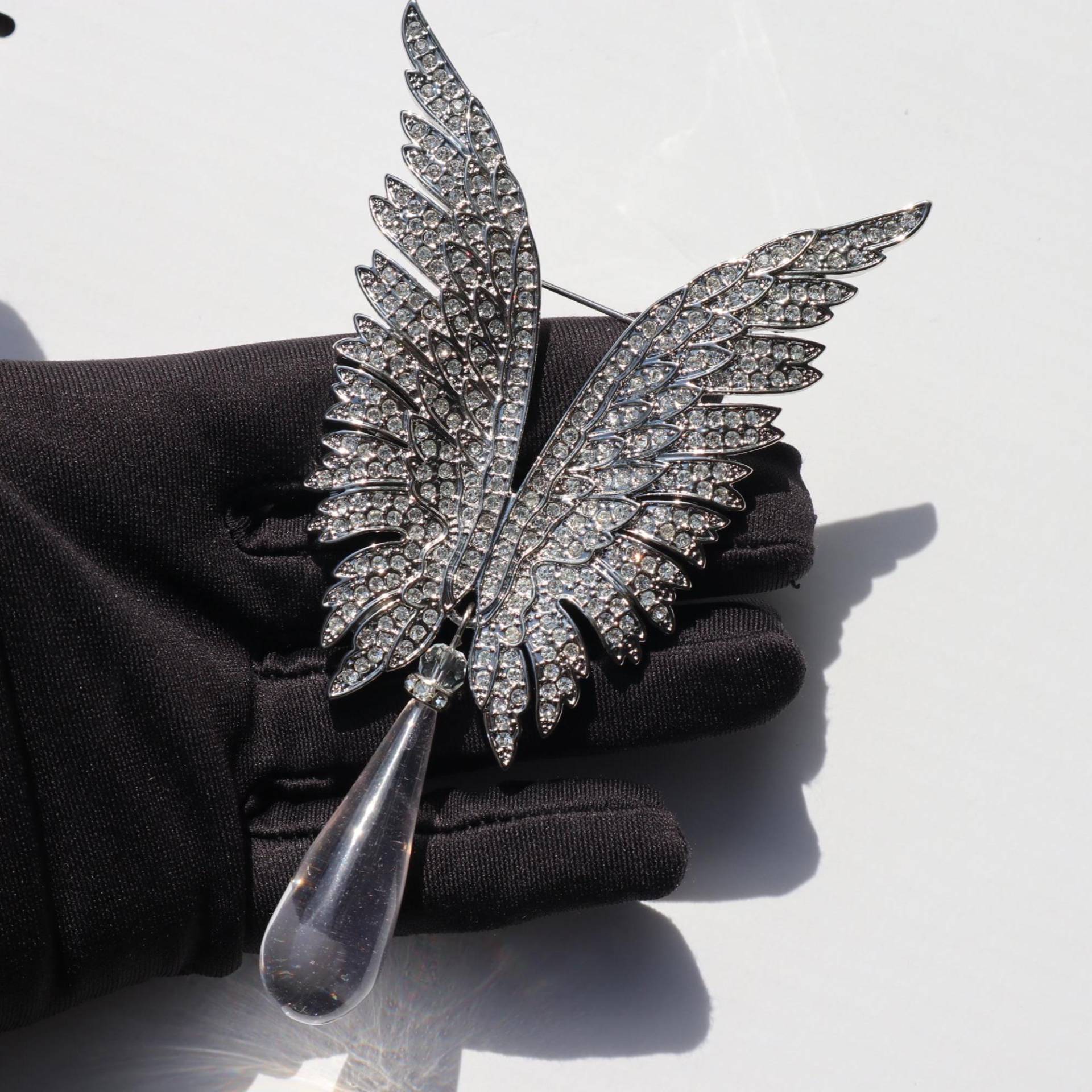 Flügel Brosche Silberlegierung Pin - Unisex Schmuck Geschenk von MafukooBrosche