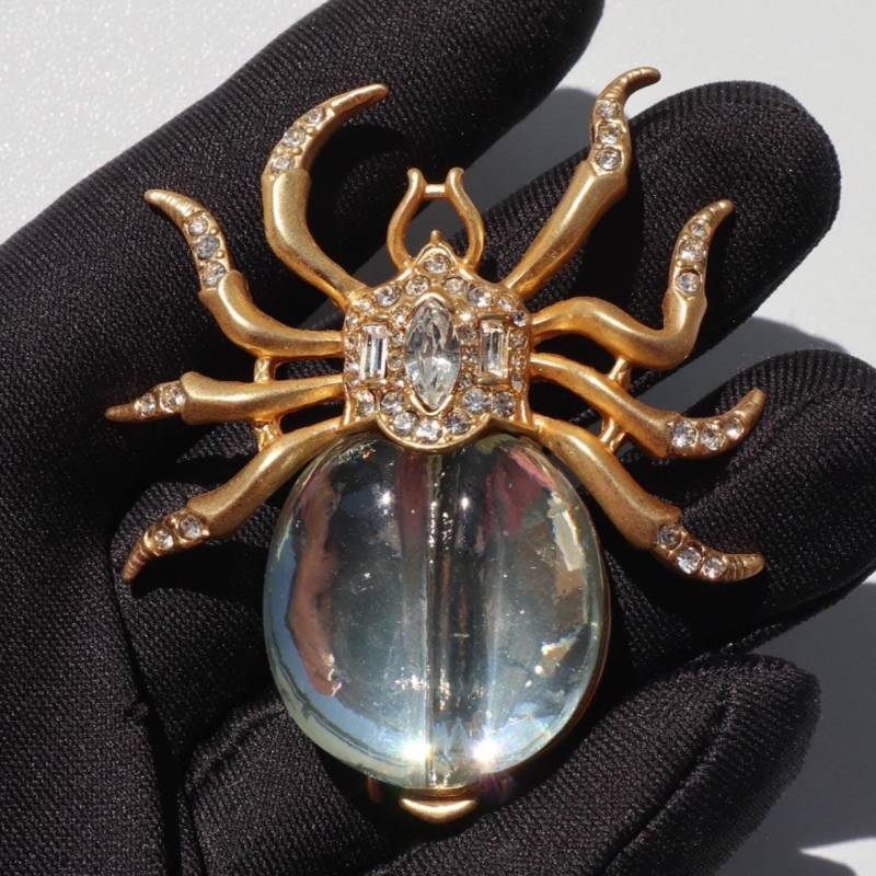 Goldfarbe Halloween Brosche Elegante Legierung Pin, Unisex Schmuck Geschenk von MafukooBrosche