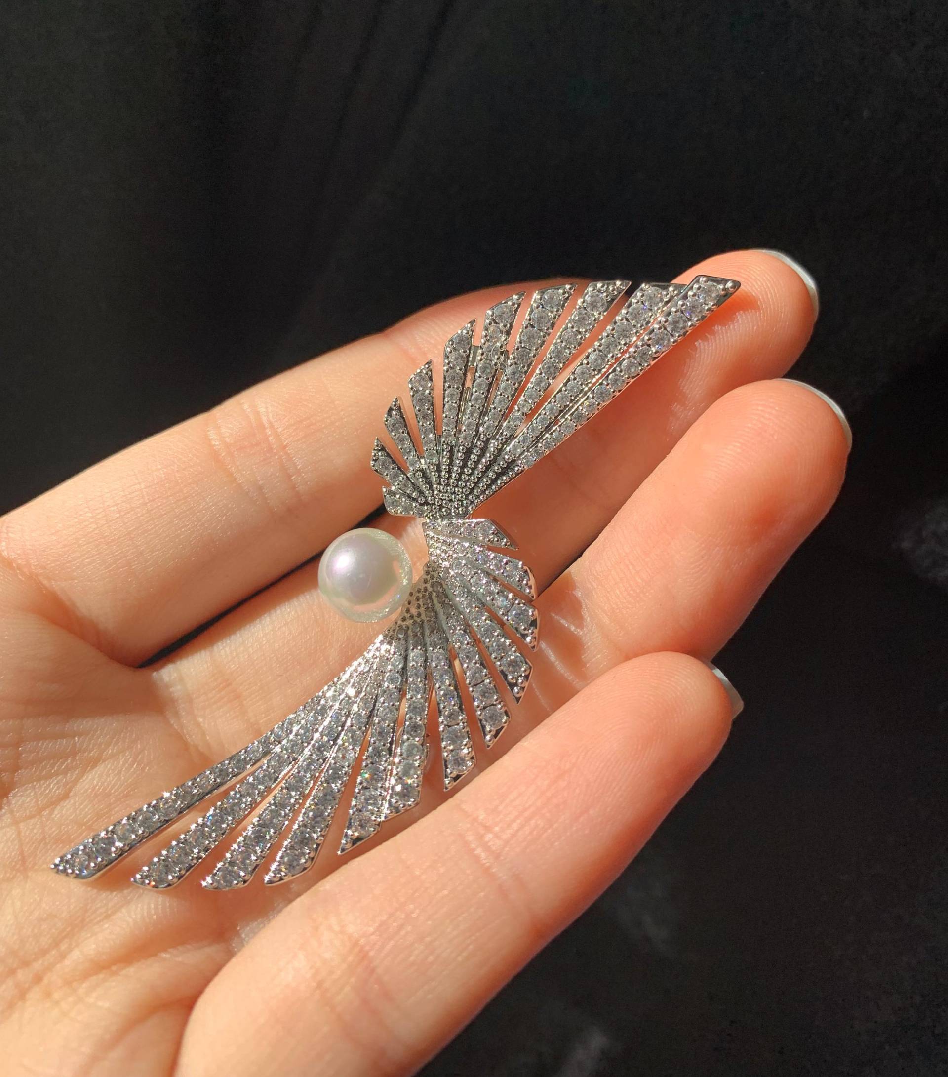 Perlen Brosche Splitter Farbe Schmuck Weihnachtsgeschenk von MafukooBrosche