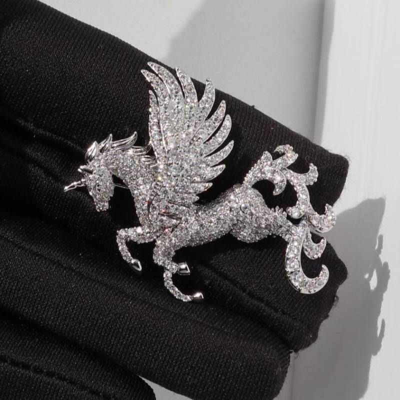 Pferd Splitter Farbe Brosche Legierung Pin Weihnachtsgeschenk von MafukooBrosche