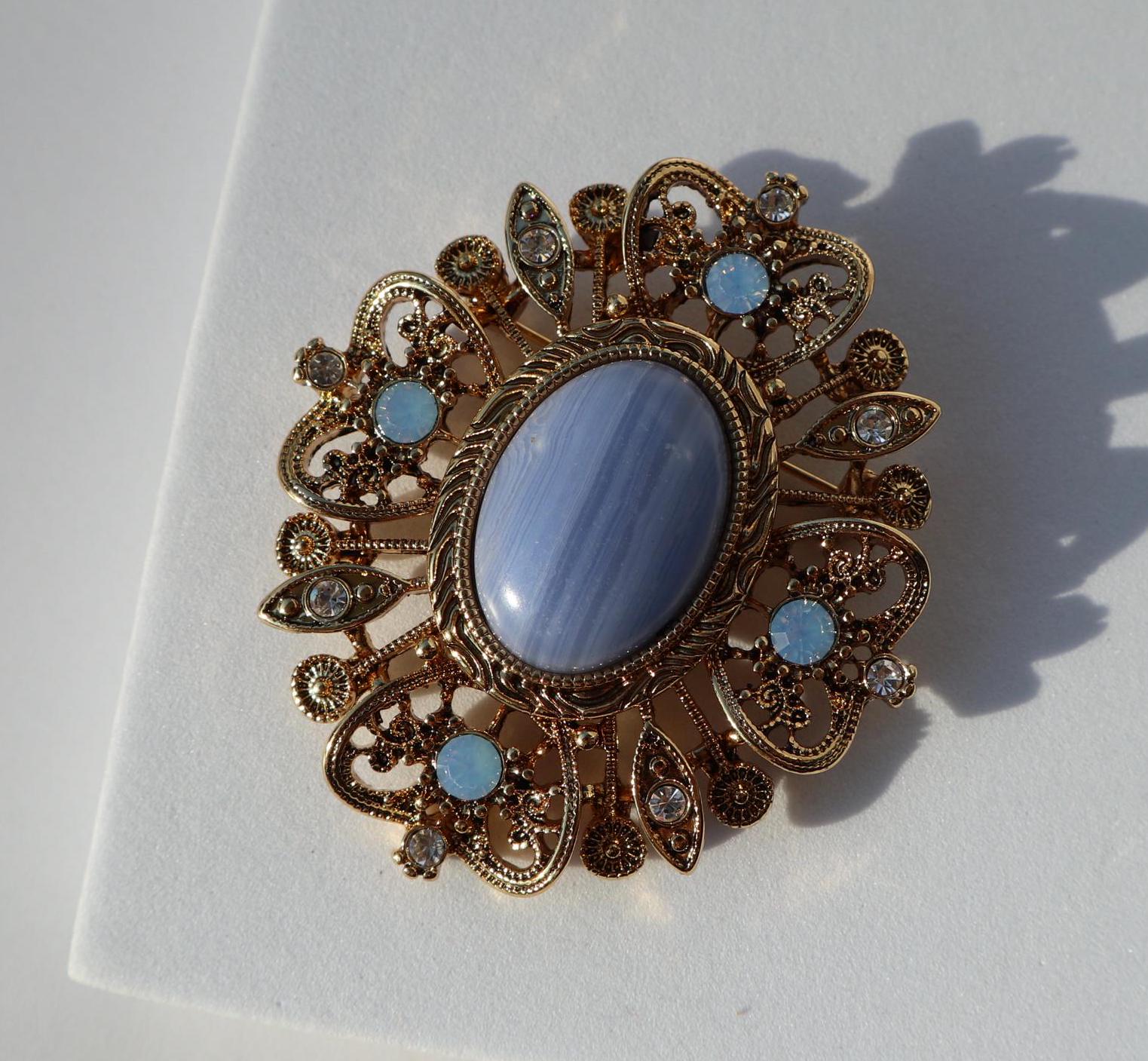 Vintage Style Blaue Brosche Legierung Party Pin Vintage Style Blaue Brosche Legierung Party Pin von MafukooBrosche