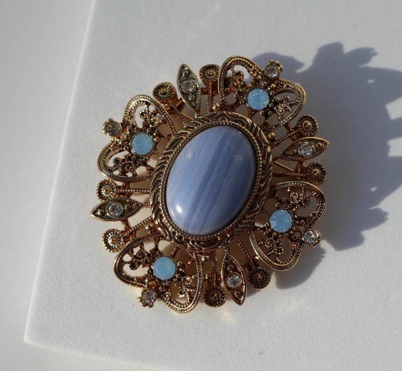 Vintage Style Blaue Brosche Legierung Party Pin Vintage Style Blaue Brosche Legierung Party Pin von MafukooBrosche