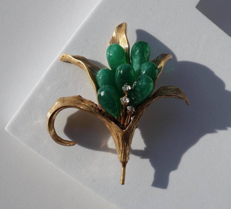 Vintage Style Grün & Gold Blumen Brosche - Unisex Legierung Pin Vintage Style Grün & Gold Blumen Brosche - Unisex Legierung Pin von MafukooBrosche