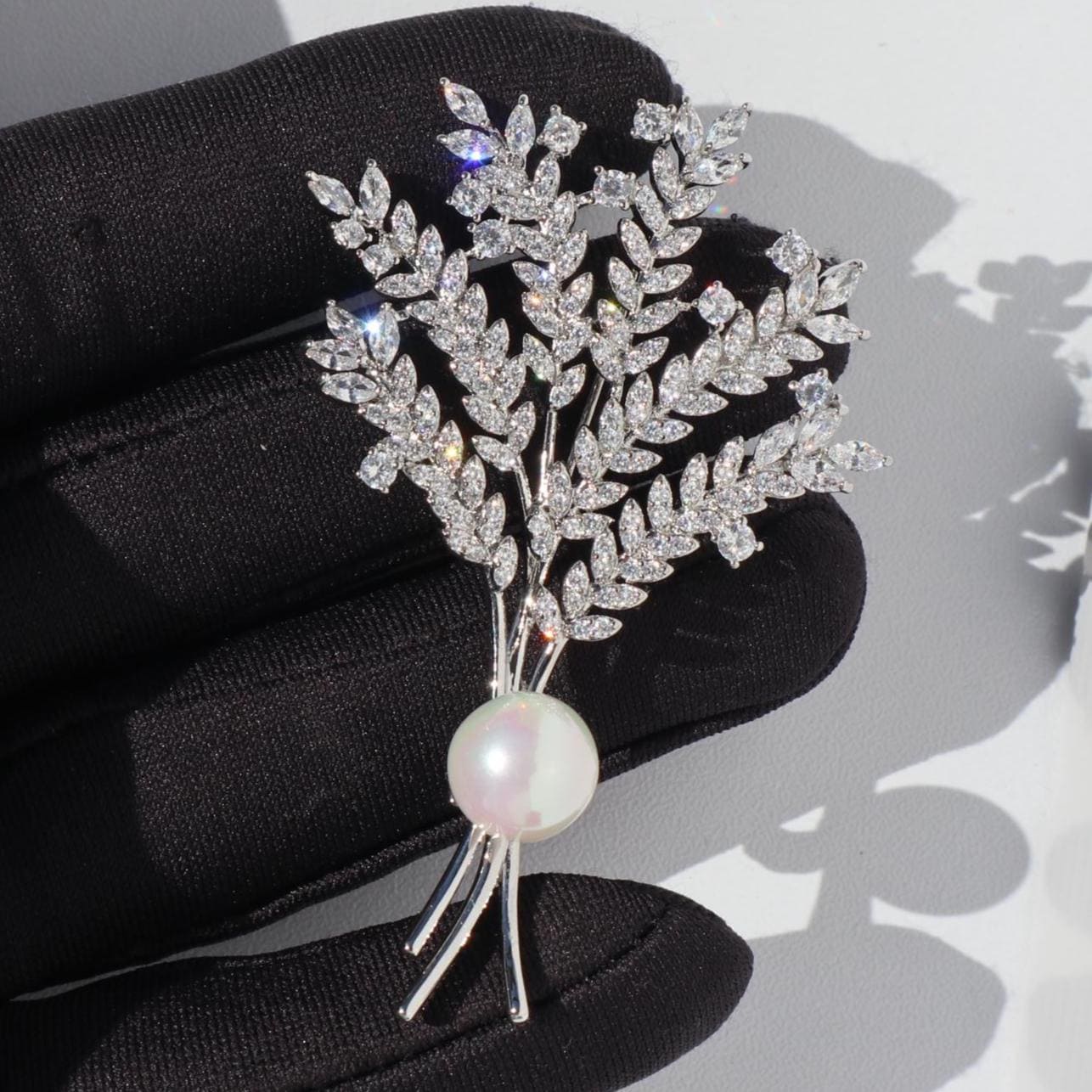 Weizen Brosche Silberfarbe Farbe Alloy Party Pin von MafukooBrosche