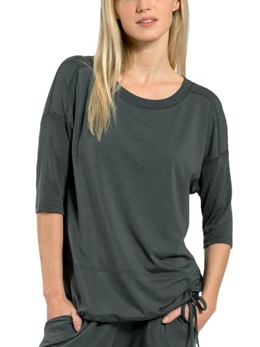 Magadi Yoga Shirt Sara Khaki aus Naturmaterial XL von Magadi