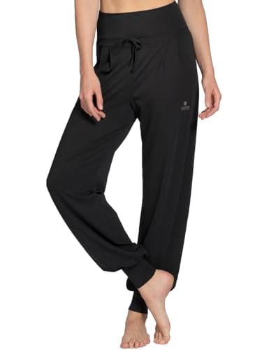 Magadi Yogahose Florence Black aus Naturmaterial M von Magadi