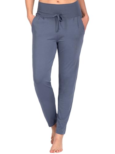 Magadi Yogahose Susan Blue Grey aus Naturmaterial L von Magadi