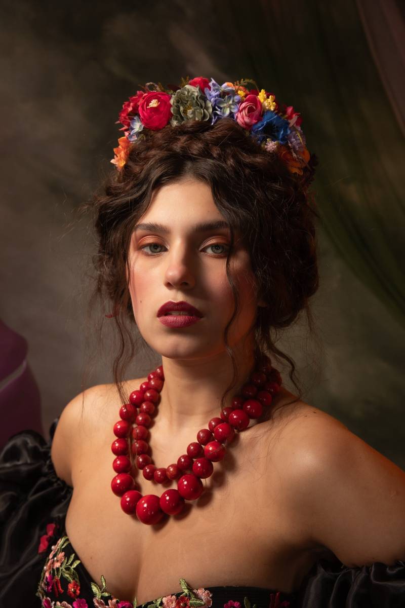 Sommer Haarband Blumen Braut Kopfschmuck Buntes Wilde Stirnband Hochzeit Sommerblumen Frida Stil von MagaelaAccessories