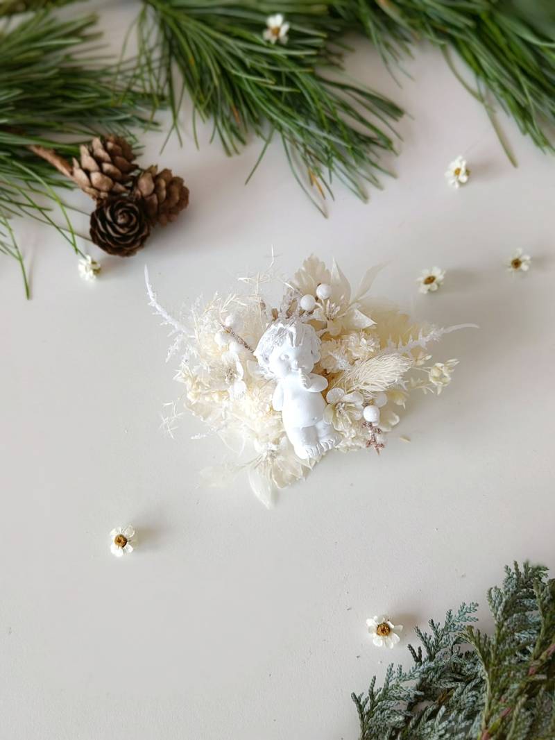 Weiss Und Creme Brosche Engel Winter Mit Handgemachter Schmuck Weihnachtsgeschenk Geschenk Für Tochter Süßes Design Magaela von MagaelaAccessories