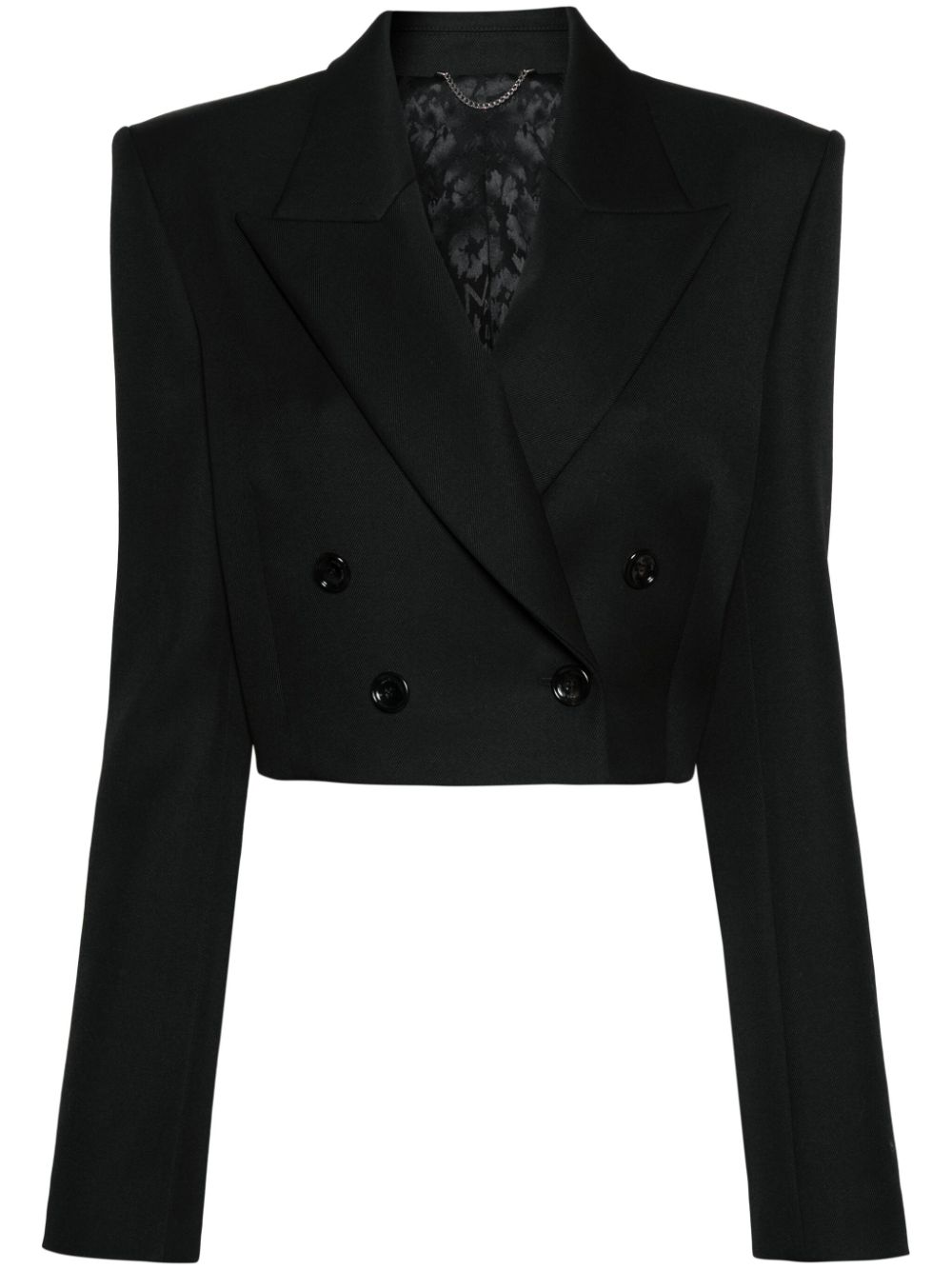 Magda Butrym Doppelreihiger Cropped-Blazer - Schwarz von Magda Butrym