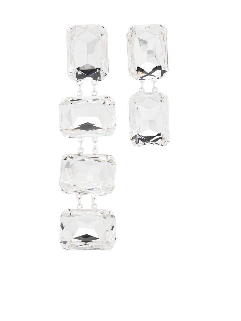 Magda Butrym asymmetric dangle earrings - Silber von Magda Butrym