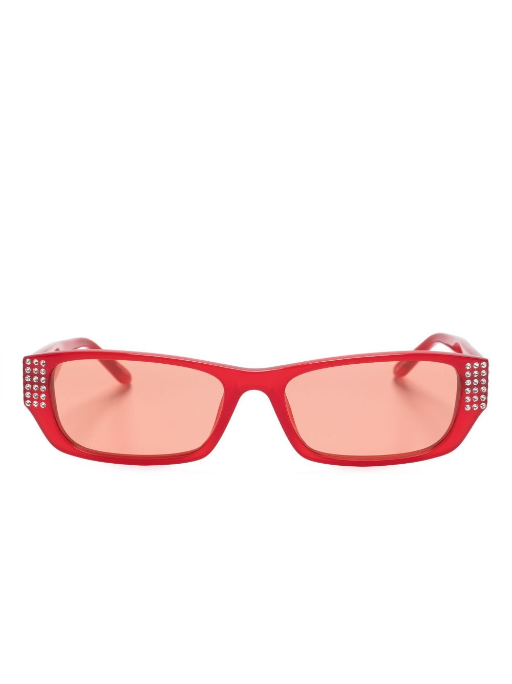 Magda Butrym Verzierte Sonnenbrille - Rot von Magda Butrym