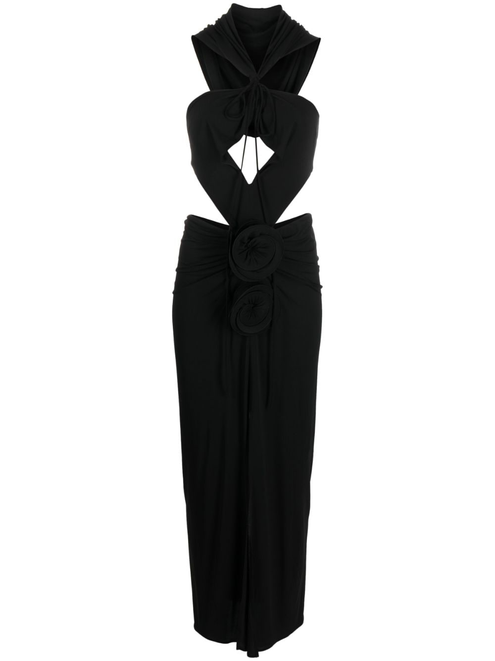 Magda Butrym Maxikleid mit Cut-Outs - Schwarz von Magda Butrym