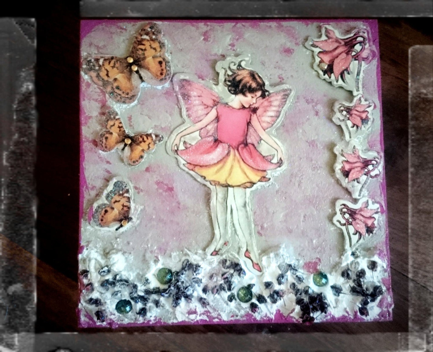 Fee Und Schmetterling-Holzkiste, Schmuckkästchen, Schatulle, Von Hand Bemalt-Box, Glänzende Box, Maßgeschneiderte Kasten, Geschenk Für Sie Fee Und Schmetterling-Holzkiste, Schmuckkästchen, Schatulle, Von Hand Bemalt-Box, Glänzende Box, Maßgeschneiderte Kasten, Geschenk Für Sie von MagdalenaMagic