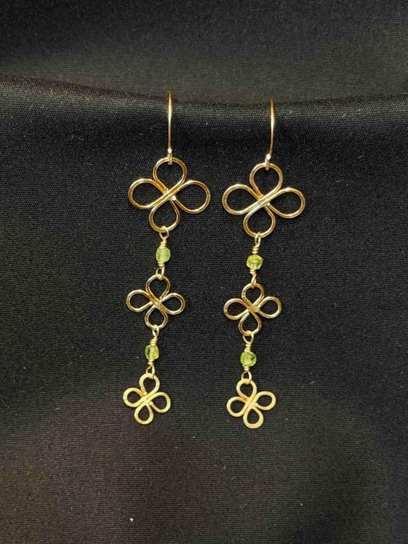 Felixfolia - Handgemachte Ohrringe Mit Achat/Peridot | Farbe Silber | Achat /Silver U. Gold | Achat/ | Peridot von MagdalenasManufaktur