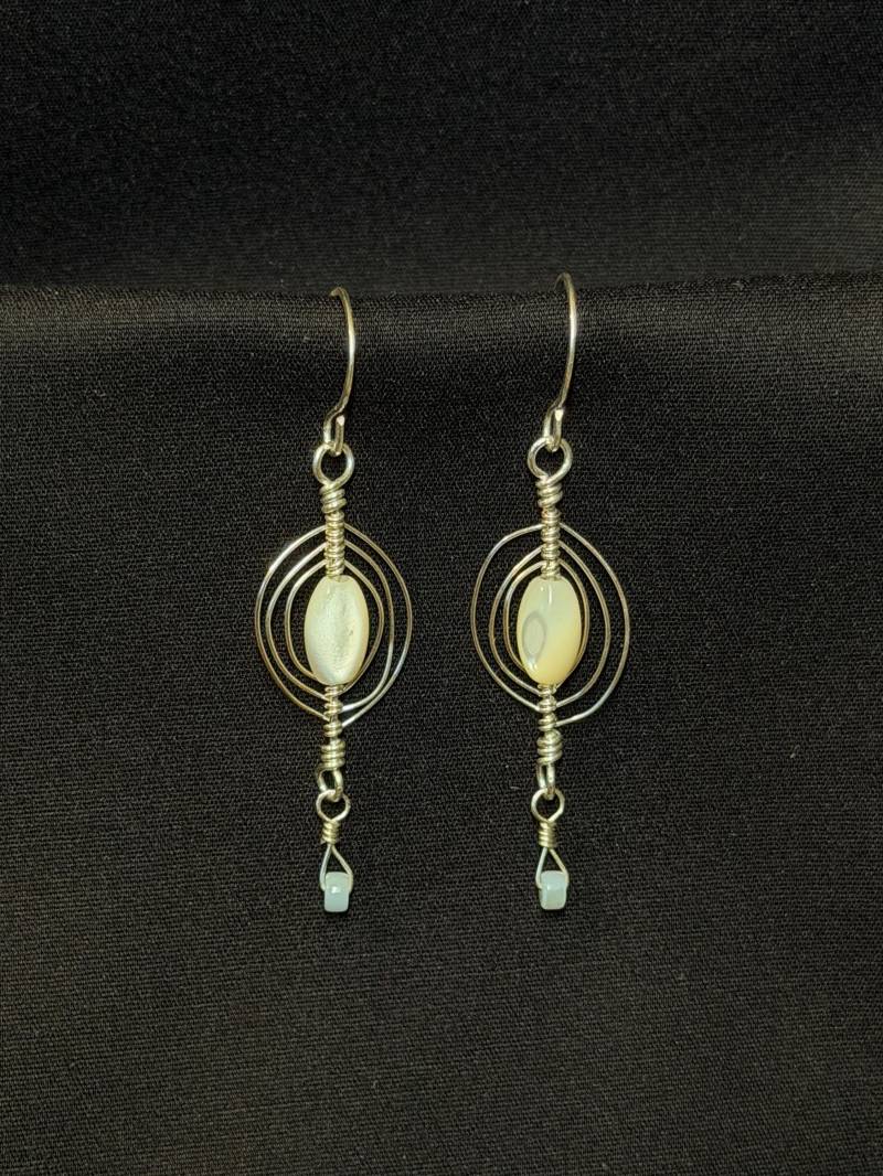 Ocean Shell - Handgemachte Ohrringe Mit Perle | Farbe Silber/Gold von MagdalenasManufaktur