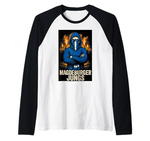 Magdeburg Fan Shirt Fanblock Magdeburger Jungs Herren Männer Raglan von Magdeburg Fan Shop IBK