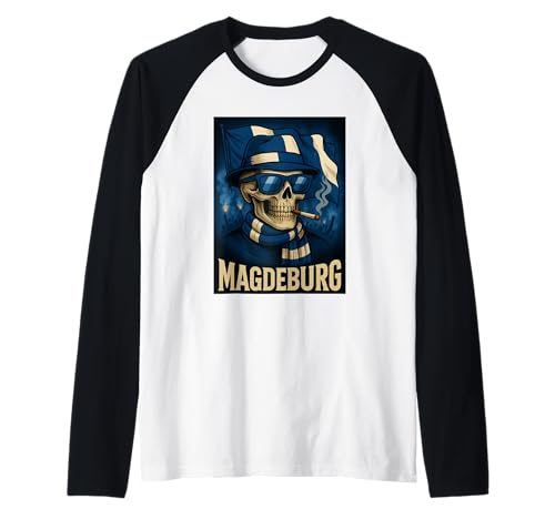 Magdeburg Fan Shirt Fanblock Magdeburger Jungs Herren Männer Raglan von Magdeburg Fan Shop Ultras