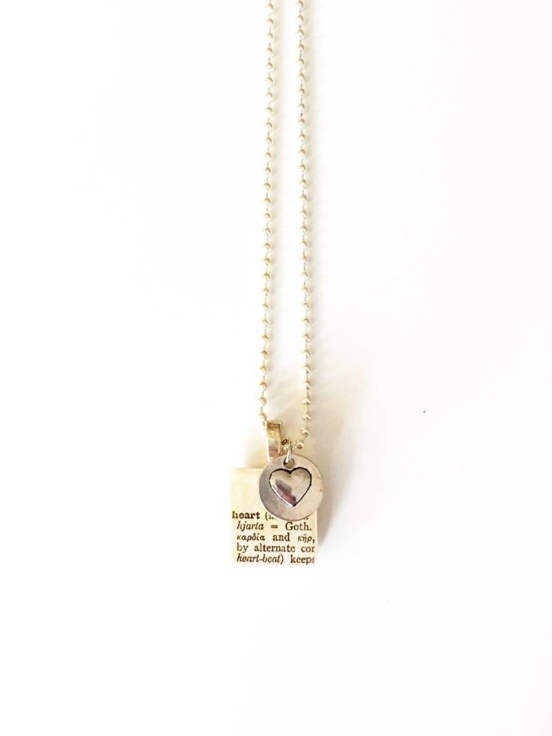 Herz-Scrabble-Fliese-Halskette Herz-Scrabble-Fliese-Halskette von MaggieMayed
