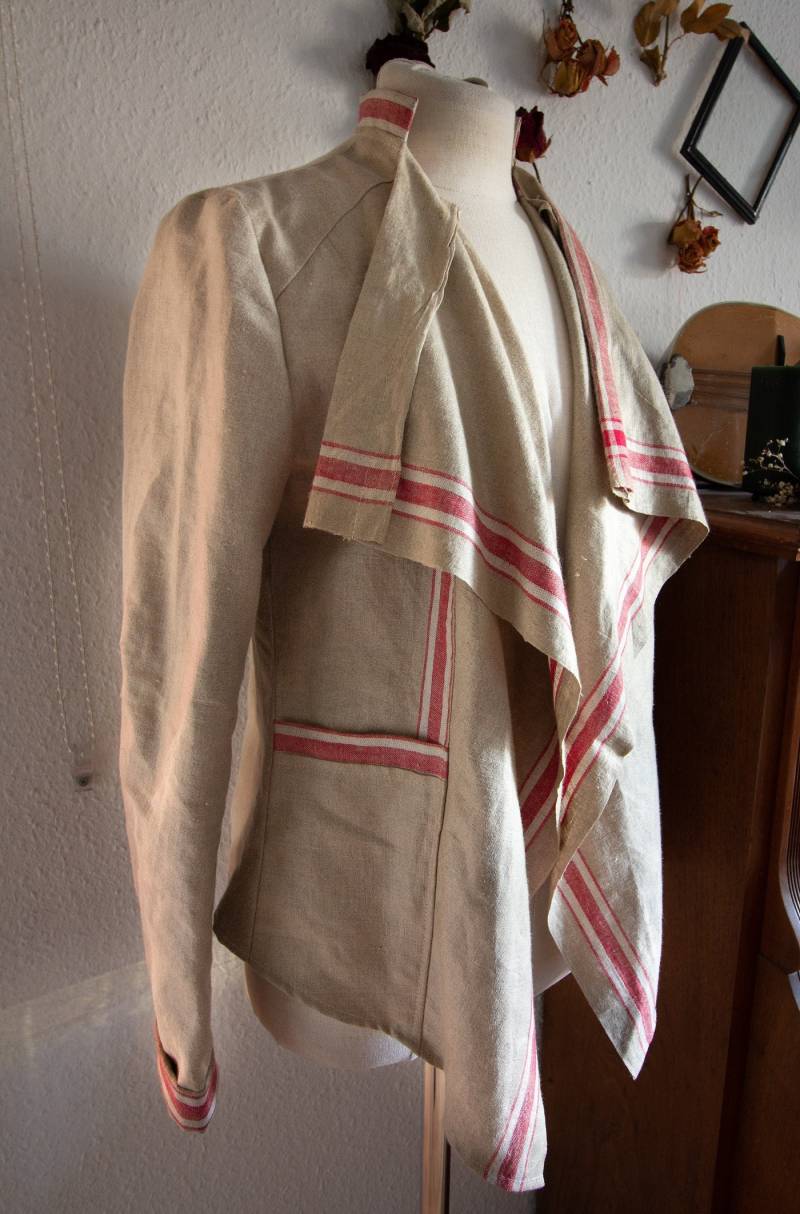 Offener Cardigan Aus Mangeltuch Gr. S von MaggyModifications