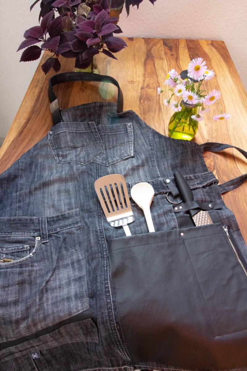 Upcycling Jeans-Schürze von MaggyModifications