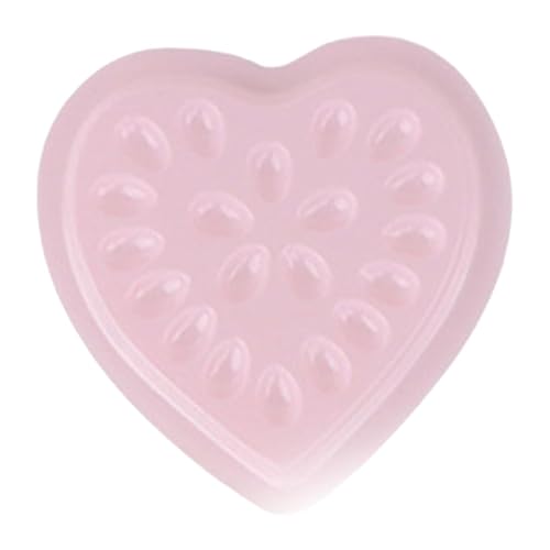MagiDeal 100Pcs Wimpern Verlängerung Tray Tray für Pfropfen Wimpern Tray mit Basis Blume Lash Droplet Tray Mädchen, Hell-pink von MagiDeal