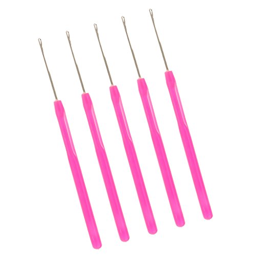 MagiDeal 5 Haarverlängerung Haken Nadeln Set für Hair Extensions Microring Echthaar Strähnchen Häkelnadel, Rose Rot MagiDeal 5 Haarverlängerung Haken Nadeln Set für Hair Extensions Microring Echthaar Strähnchen Häkelnadel, Rose Rot von MagiDeal