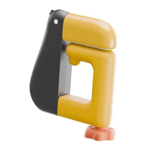 MagiDeal Entenform Table Haken Geldbeutel für Tischschreibtisch tragbar faltbar ohne Drill Schoolbaghalter für Aufbewahrung/Organisation Student Student, Schwarz Und Gelb von MagiDeal