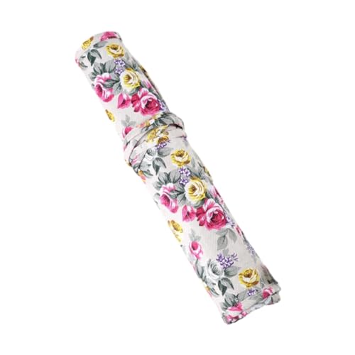 MagiDeal Federmäppchen, Schreibwarentasche, Rosenmuster, aufrollbar, multifunktional, Markierstiftetui, Stifttasche für Damen, Zuhause, Teenager, MagiDeal Federmäppchen, Schreibwarentasche, Rosenmuster, aufrollbar, multifunktional, Markierstiftetui, Stifttasche für Damen, Zuhause, Teenager, von MagiDeal